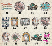 Load image into Gallery viewer, Country Chic, Western and Farm Life lll Themed DTF Transfers