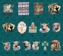 Load image into Gallery viewer, Country Chic, Western and Farm Life lll Themed DTF Transfers