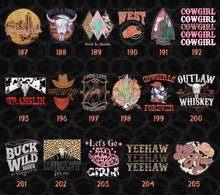 Load image into Gallery viewer, Country Chic, Western and Farm Life IV Themed DTF Transfers