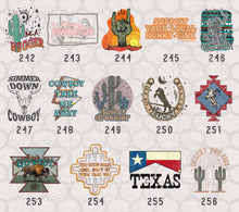 Load image into Gallery viewer, Country Chic, Western and Farm Life V Themed DTF Transfers