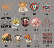 Load image into Gallery viewer, Country Chic, Western and Farm Life V Themed DTF Transfers