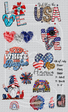 Load image into Gallery viewer, Pre Designed DTF Gang Sheet- Multiple Designs and Themes