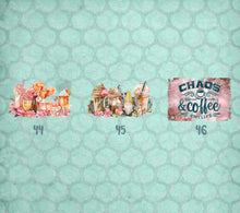 Load image into Gallery viewer, Coffee Tea and Coco Themed DTF Transfers