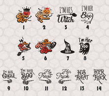 Load image into Gallery viewer, Halloween Couples Themed DTF Transfers