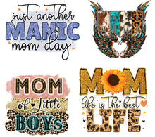 Load image into Gallery viewer, Mom themed DTF transfer designs