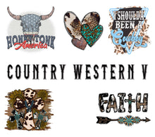 Load image into Gallery viewer, Western themed DTF heat transfers
