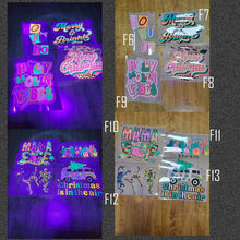 Load image into Gallery viewer, Fluorescent Glow Adult Size DTF- Clearance