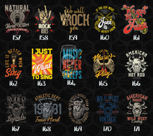 Load image into Gallery viewer, Classic TShirt Shop Shirt Designs DTF Transfers- II