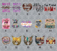 Load image into Gallery viewer, Mom, Mommy, Mum Themed DTF Transfers