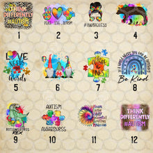 Load image into Gallery viewer, Autism Awareness Designs DTF Transfers