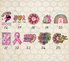 Load image into Gallery viewer, Cancer Awareness Themed DTF Transfers