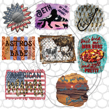 Load image into Gallery viewer, Ball Cap Raggy Hat Patch Mystery Box | Rag Patch for Hats, Visors, Can Coolers and Clothing
