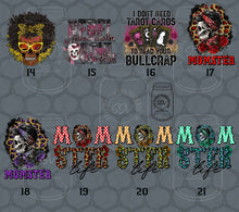 Load image into Gallery viewer, Boho Hippie Goth Themed DTF Transfers
