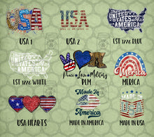 Load image into Gallery viewer, Patriotic Designs- Tees and Sweatshirts
