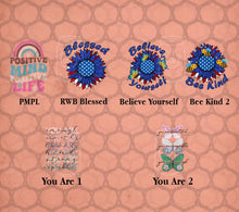 Load image into Gallery viewer, Inspire, Motivate and Affirmation Designs- Tees and Sweatshirts
