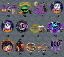 Load image into Gallery viewer, Halloween Themed DTF Transfers