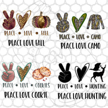 Load image into Gallery viewer, Peace Love Designs- PNG Clip Art Instant Digital Download