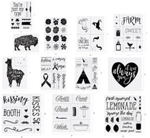 Load image into Gallery viewer, Ready to Ship Reusable Silkscreen Stencil- for Use On Tees, Glass, Tile and More Group 2