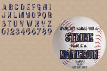 Load image into Gallery viewer, Baseball Alpha Set - Digital Download (Sublimation, Heat Transfer, HTV, Graphic Designs, Clip Art, Commercial Use)