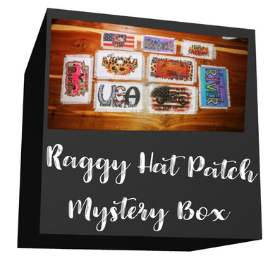Ball Cap Raggy Hat Patch Mystery Box | Rag Patch for Hats, Visors, Can Coolers and Clothing