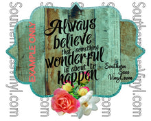 Load image into Gallery viewer, Teal Wood and Floral Frame- PNG Clip Art Instant Digital Download