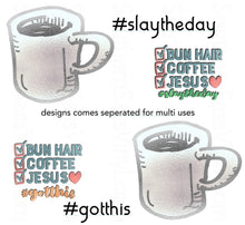 Load image into Gallery viewer, # Jesus & Coffee- PNG Clip Art Instant Digital Download