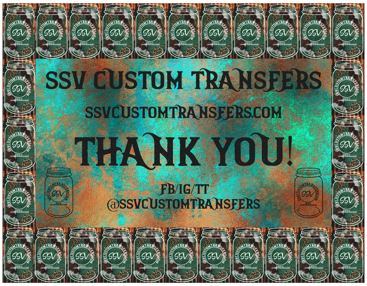 HUGE SALE! Up to 25% Off Through Sunday – SSV Custom Transfers
