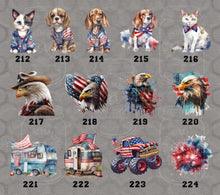 Load image into Gallery viewer, Patriotic Designs DTF Transfers IIl