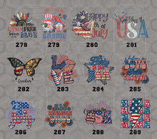 Load image into Gallery viewer, Patriotic Designs DTF Transfers IV