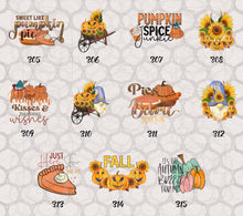 Load image into Gallery viewer, Fall Themed DTF Transfers IV