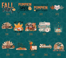 Load image into Gallery viewer, Fall Themed DTF Transfers V