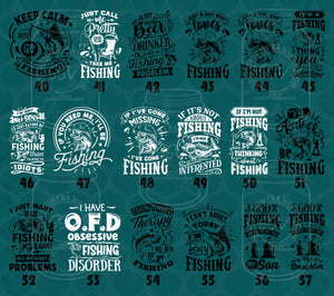 Fishing and Hunting Themed DTF Transfers