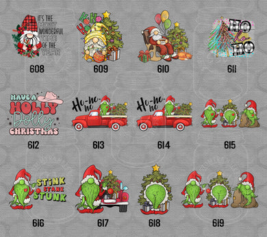 Winter and Christmas DTF Transfers VIII