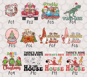 Winter and Christmas DTF Transfers IX