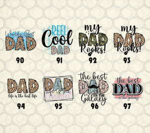 For the Men, Dads and Pops ll Themed DTF Transfers