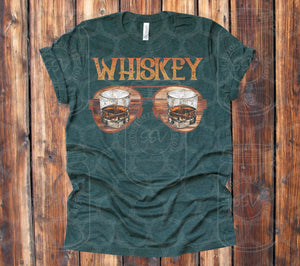 Whiskey Glasses DTF Transfer