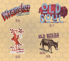 Load image into Gallery viewer, Retro Country Western Themed DTF Transfers
