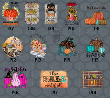 Load image into Gallery viewer, Fall Themed Sublimation Transfers II
