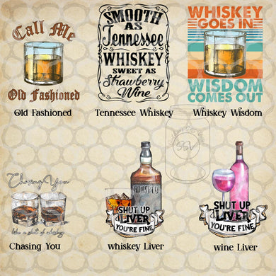 Adult Designs Sublimation Transfers- Drinking and Adult Content