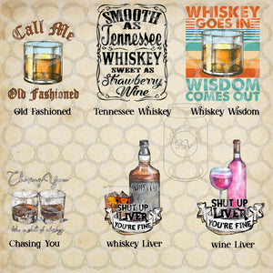 Adult Designs Sublimation Transfers- Drinking and Adult Content