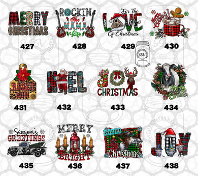 Winter and Christmas DTF Transfers VI
