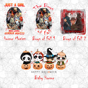 Halloween Themed Sublimation Transfers