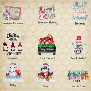 Winter and Christmas Sublimation Transfers