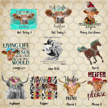 Load image into Gallery viewer, Country Chic, Western, Farm Life Themed DTF Transfers