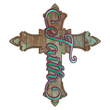 Load image into Gallery viewer, Faith Cross Design Elements - Digital Download (Sublimation, Heat Transfer, HTV, Graphic Designs, Clip Art, Commercial Use)