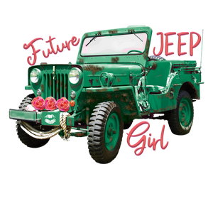 Future Jeep Girl- PNG Clip Art Instant Digital Download