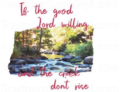 Good Lord Willing- PNG Clip Art Instant Digital Download