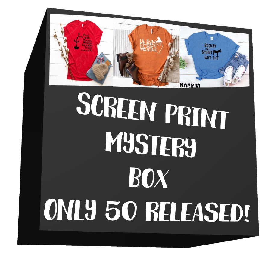Single Color Screen Print Mystery Box