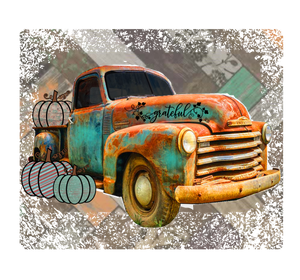Pumpkin Truck- PNG Clip Art Instant Digital Download