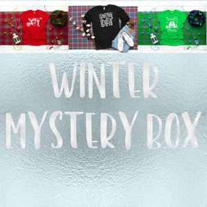 Winter Theme Single Color Screen Print Mystery Box